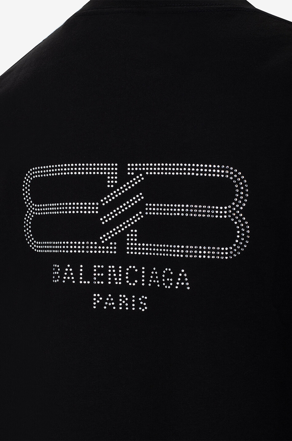 BALENCIAGA T-Shirt mit kurzen Ärmeln aus Baumwolle Medium Fit Damen SCHWARZ 3