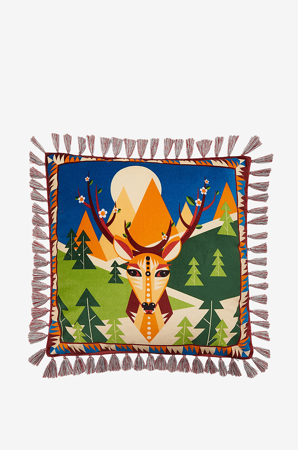 LA DOUBLEJ Coussin en coton Spirit Animal Maison MULTICOLORE 1