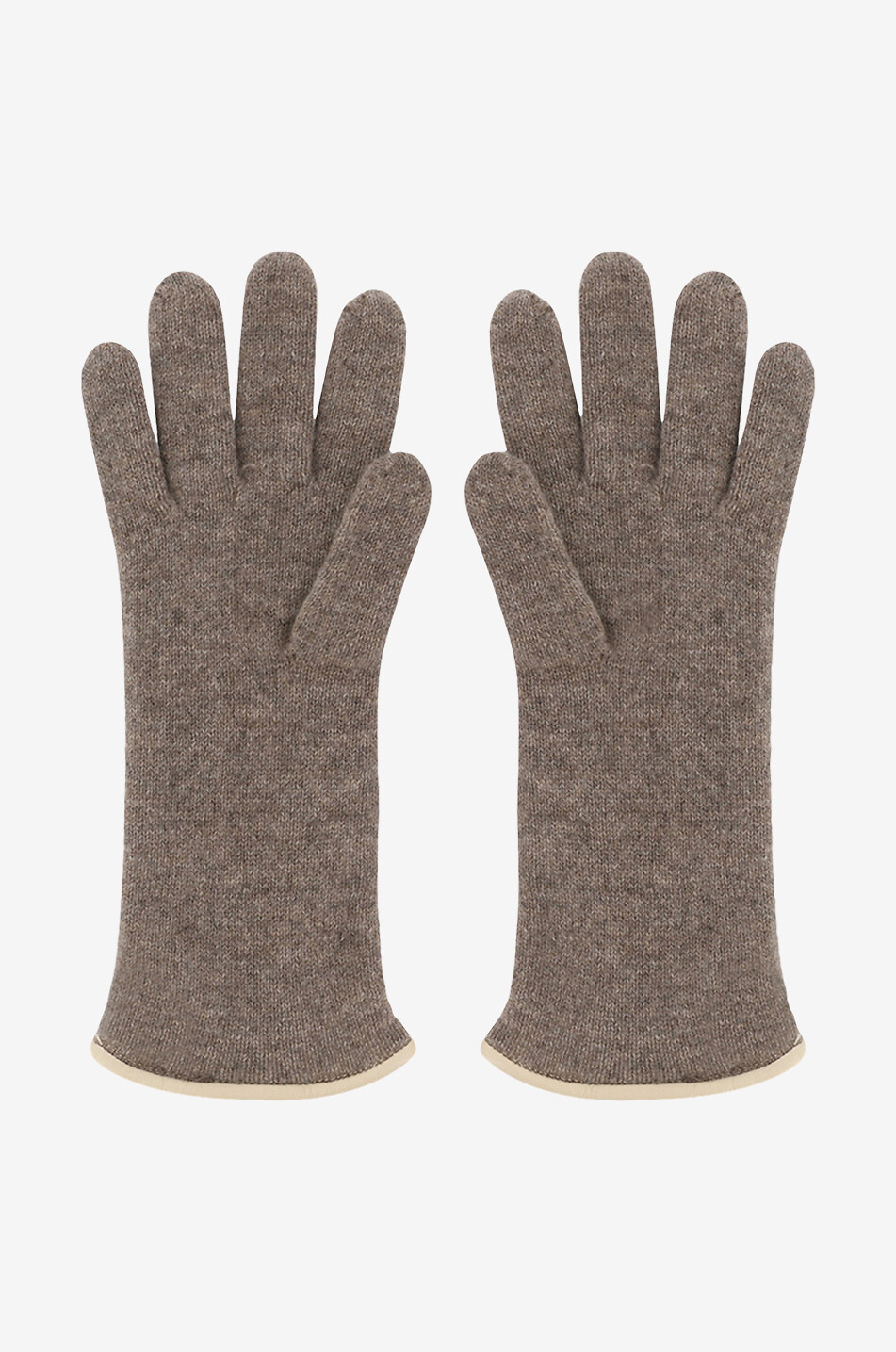 PIERO RESTELLI Strickhandschuhe aus Kaschmir Damen BRAUN 2