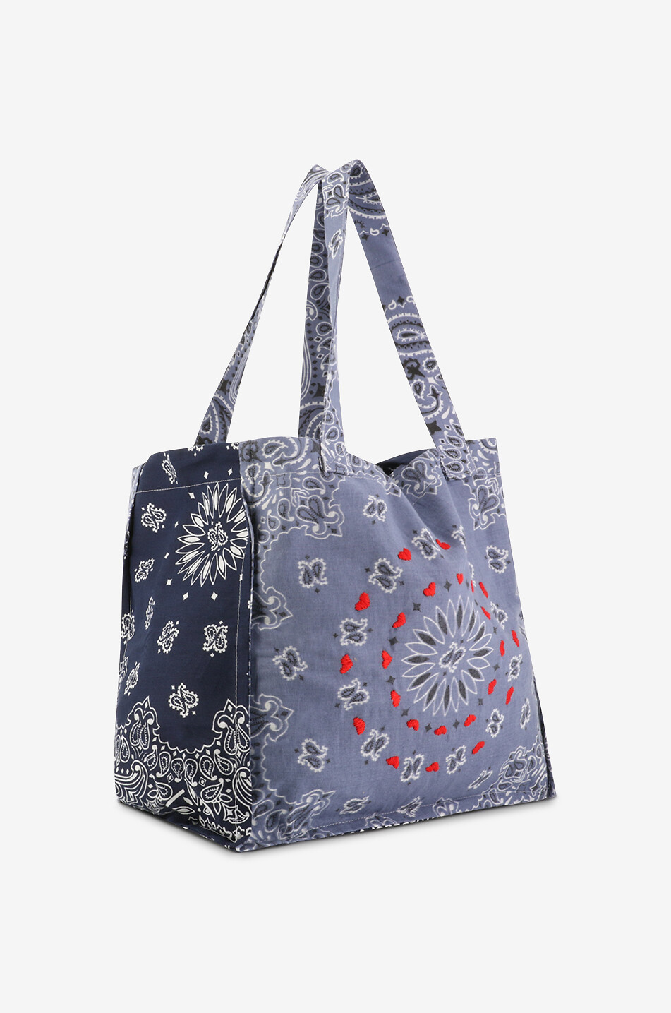 CALL IT BY YOUR NAME Coeurs Medium bandana tote bag Women LIGHT BLUE 2
