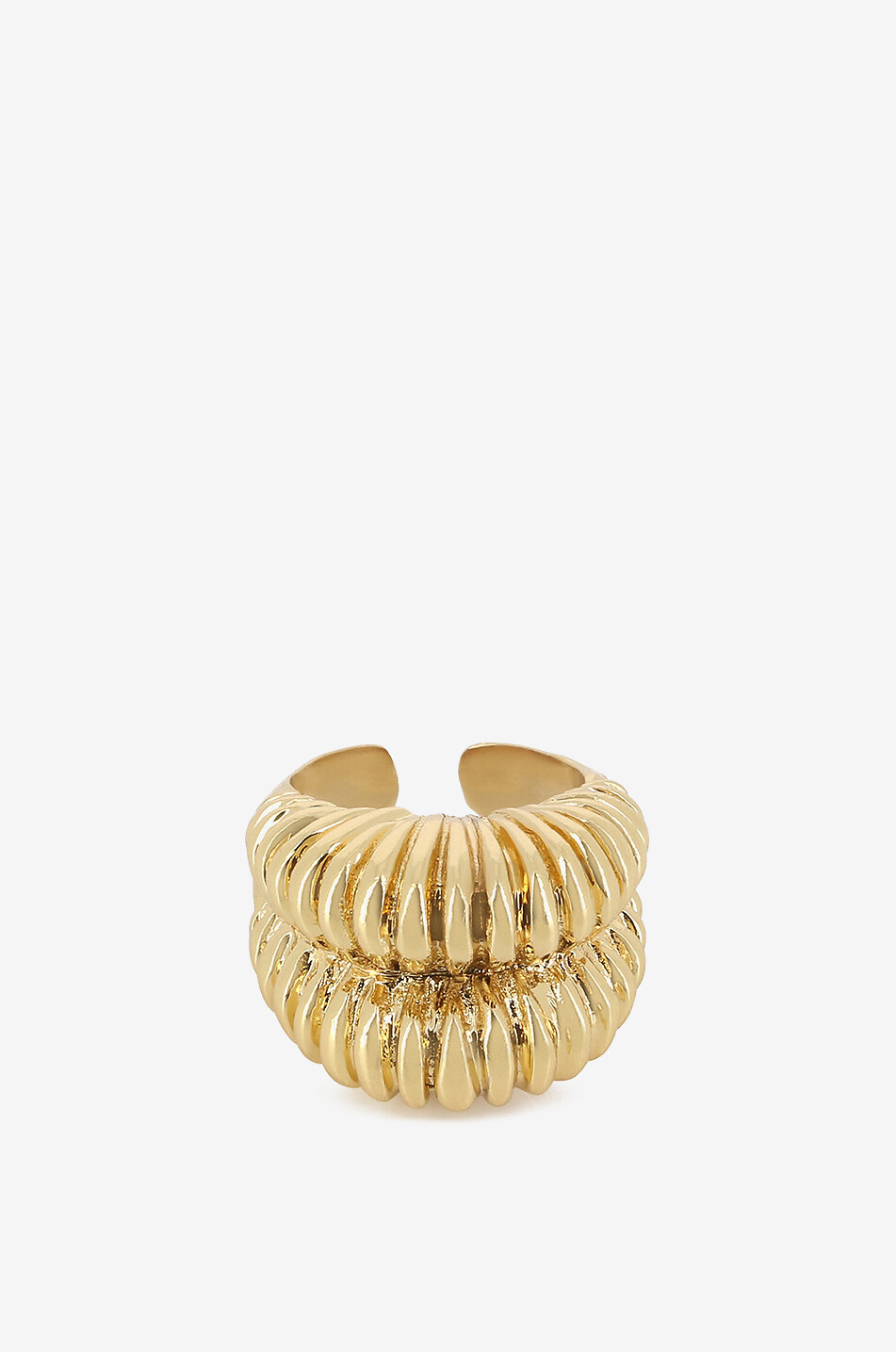 GAS BIJOUX Bague épaisse ouverte Tiki Femme DORE 1