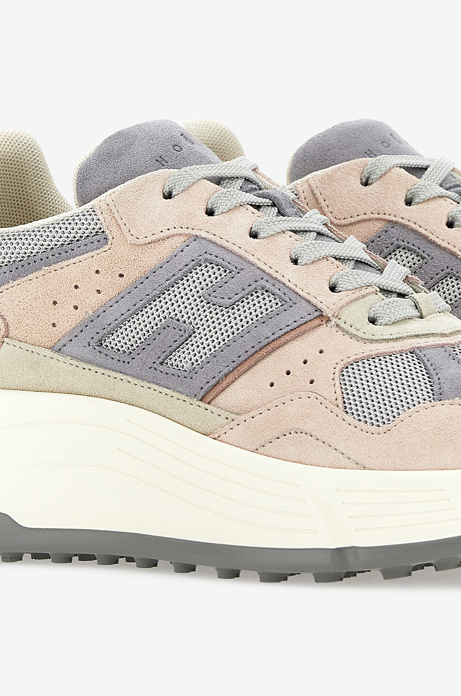 Baskets multi-matières à lacets Hogan Hi-Fi