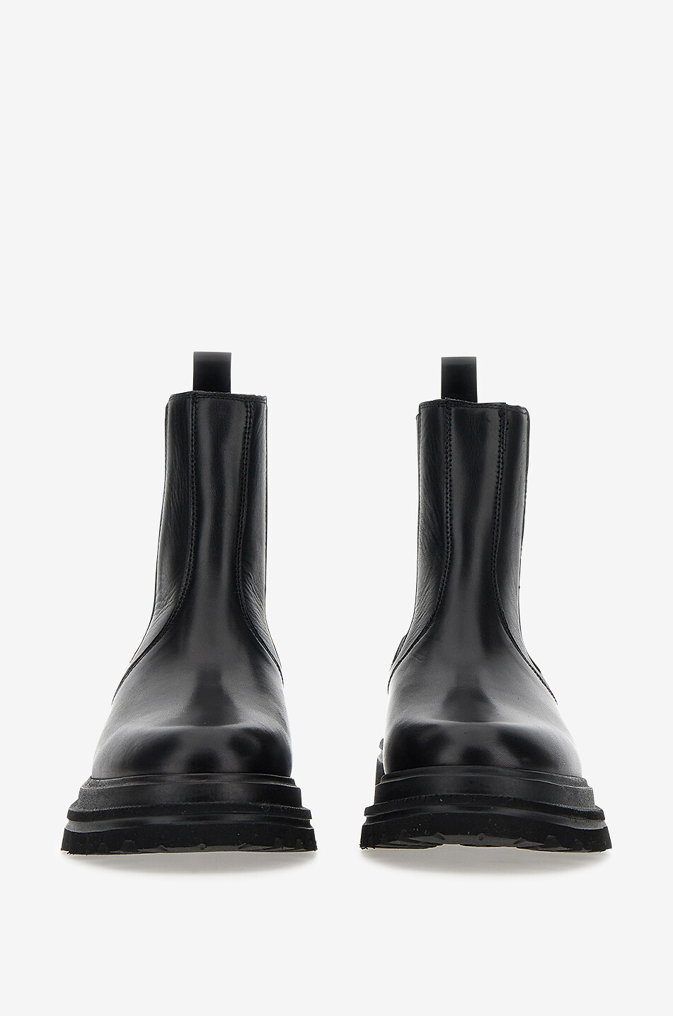 Chelseastiefel mit Profilsohle aus Leder