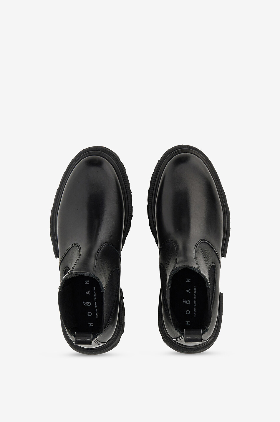 Chelseastiefel mit Profilsohle aus Leder