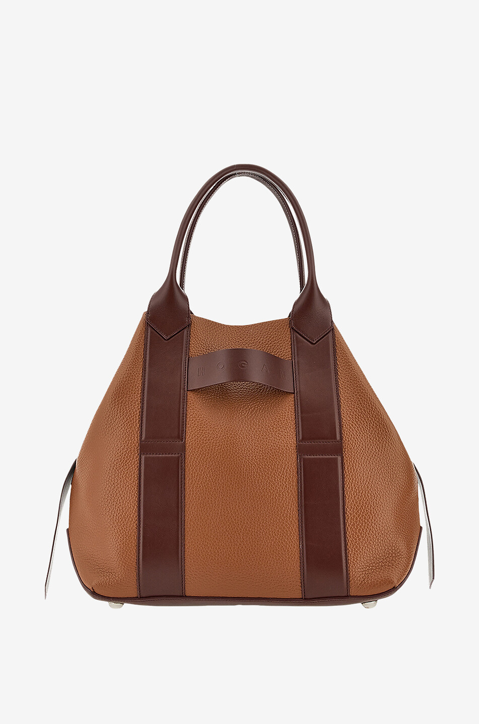 Shopper aus genarbtem Leder Hogan Script Medium