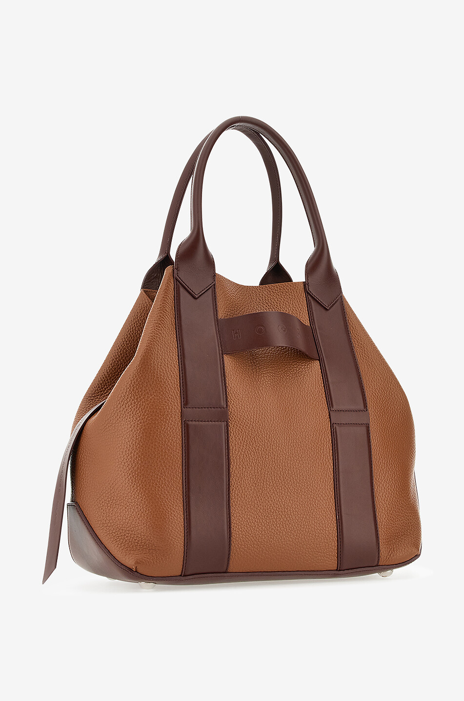 Shopper aus genarbtem Leder Hogan Script Medium