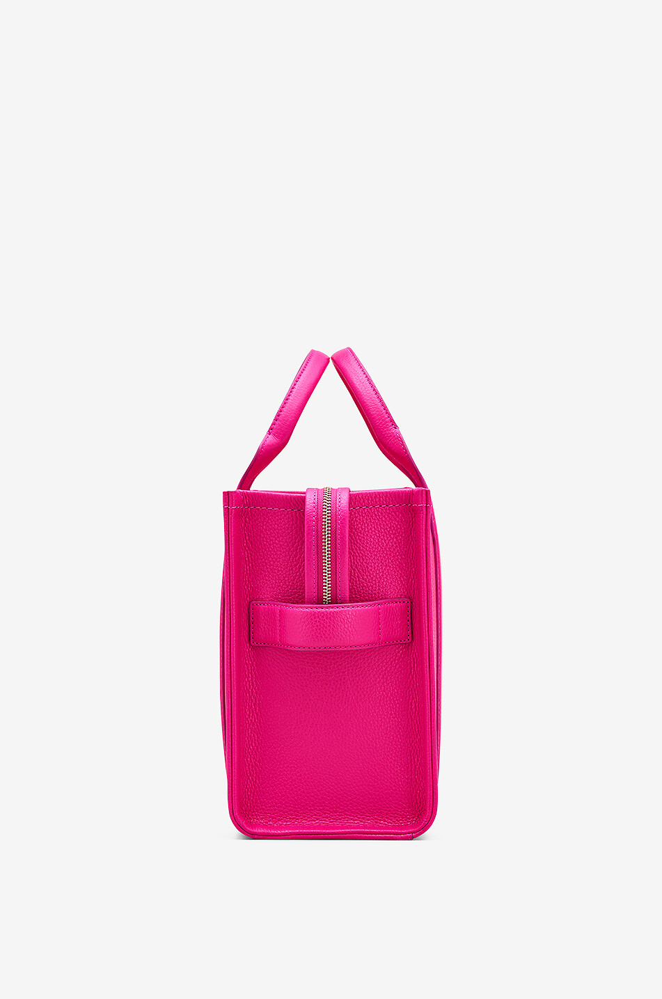 MARC JACOBS The Leather Medium Tote grained leather tote bag Women DARK PINK 5