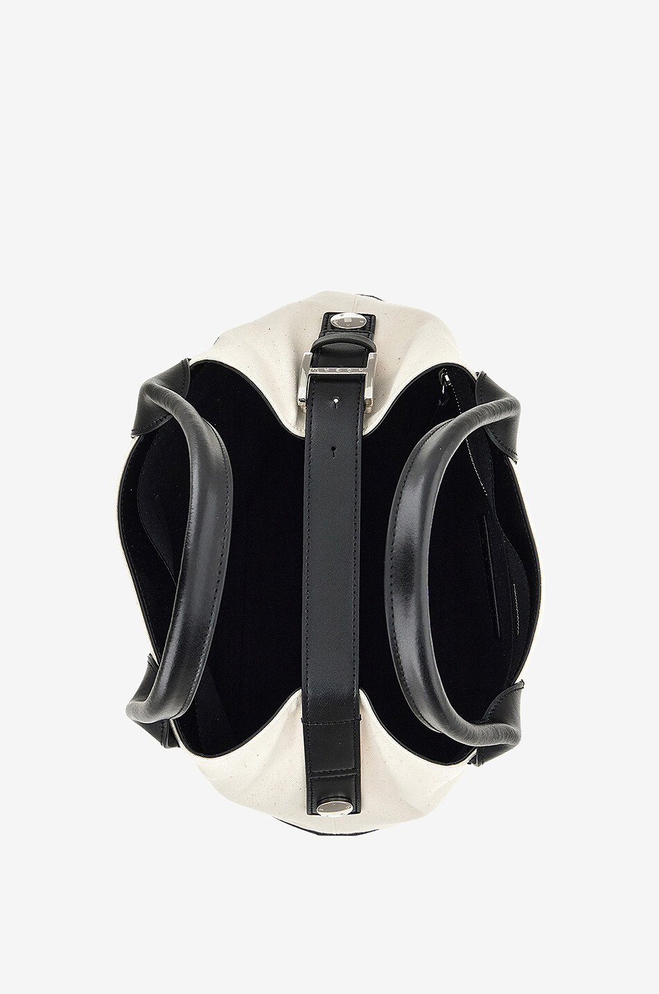 HOGAN Sac cabas en toile imprimée et cuir Hogan Script Femme BLANC 6