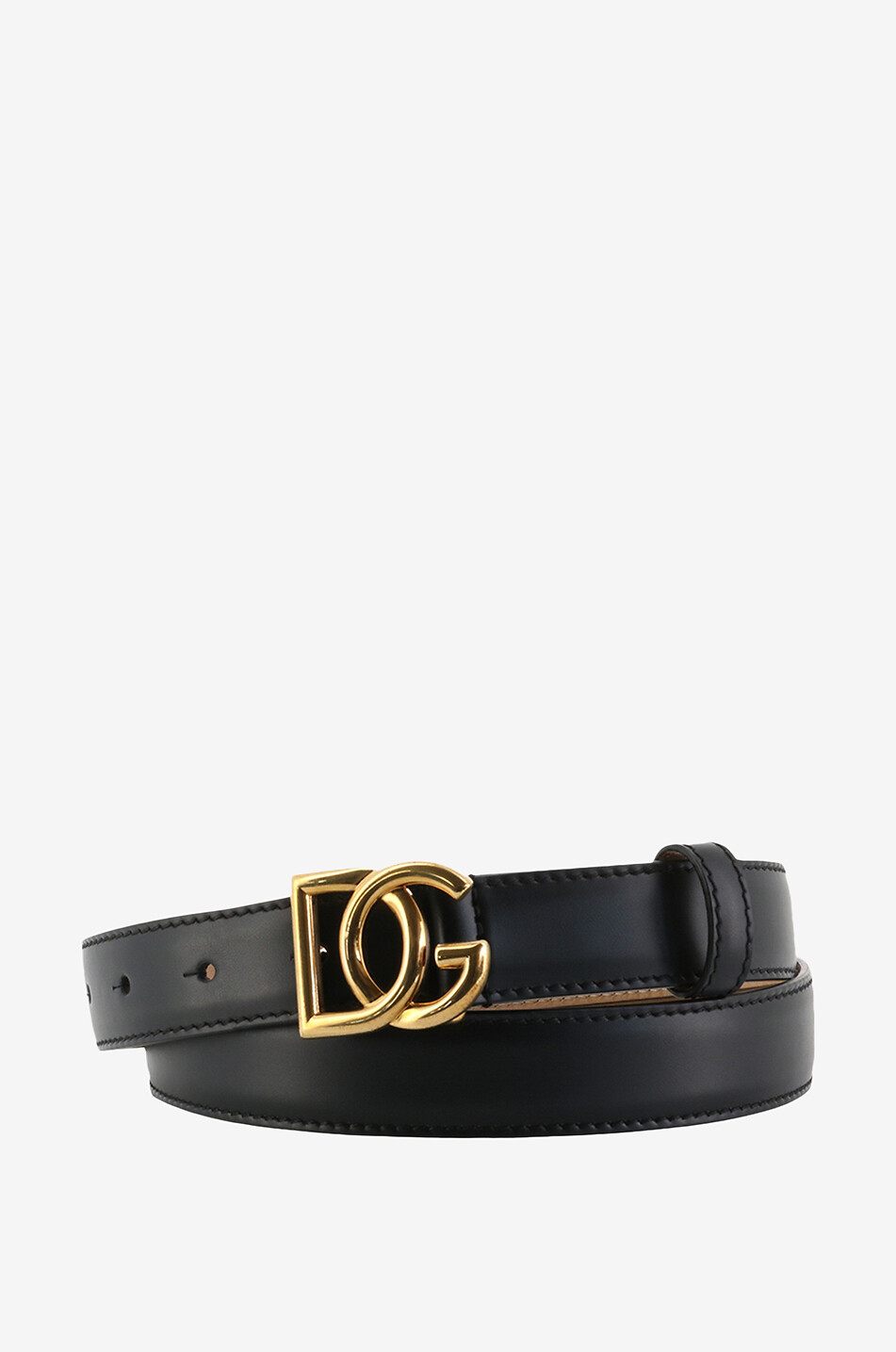 Ceinture en cuir de veau boucle DG