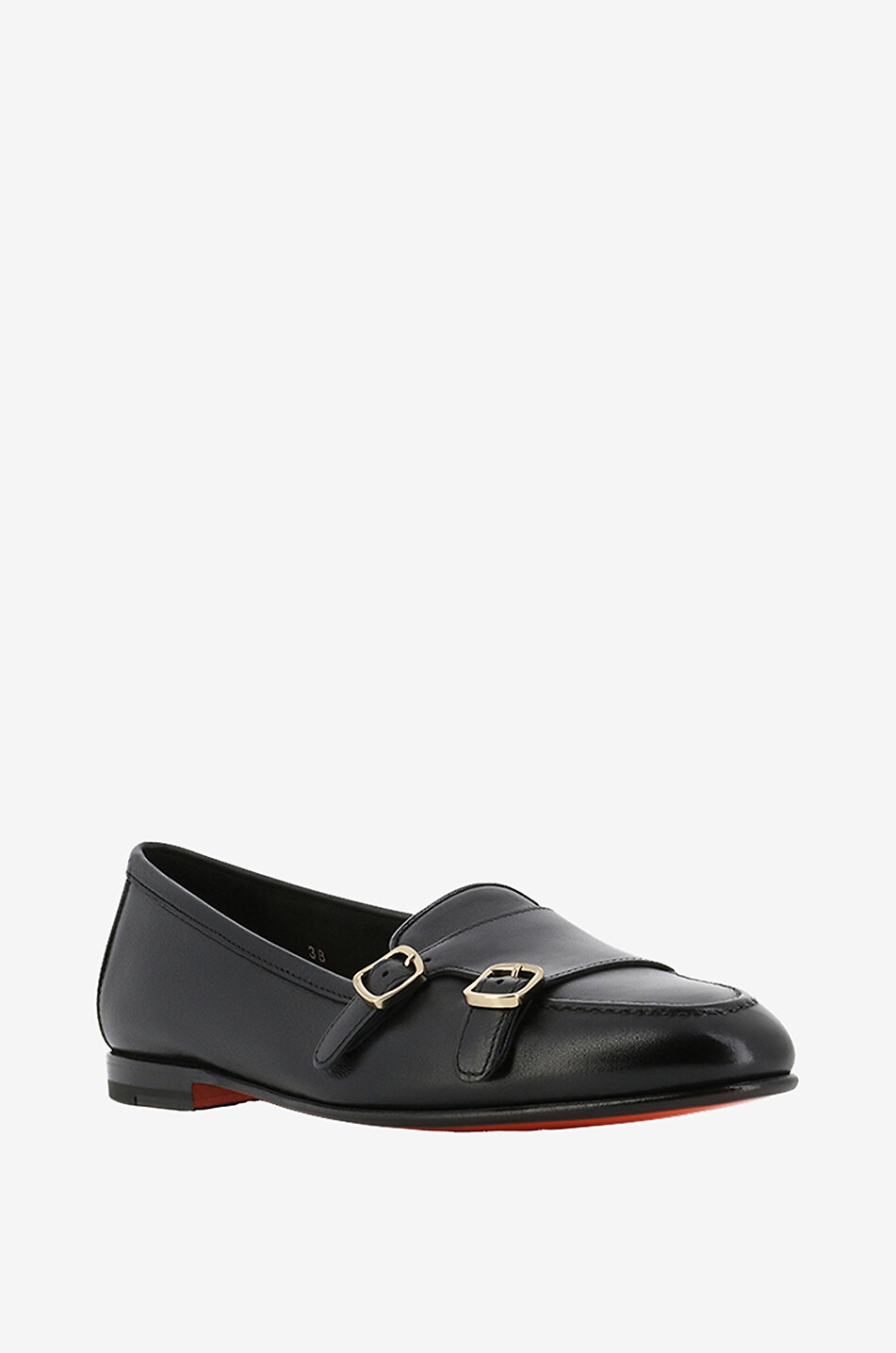サンダル・ミュール Santoni Shell T-Bar Flat Leather Sandals 19969104_44904190_1000.jpg