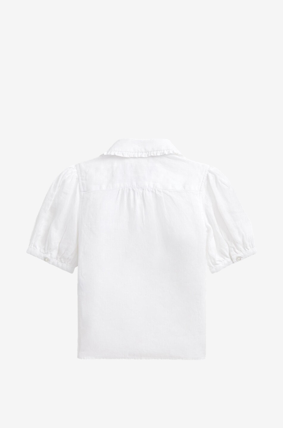 POLO RALPH LAUREN Mädchen-Kurzarm-Bluse aus Leinen Pony Mädchen WEISS 2