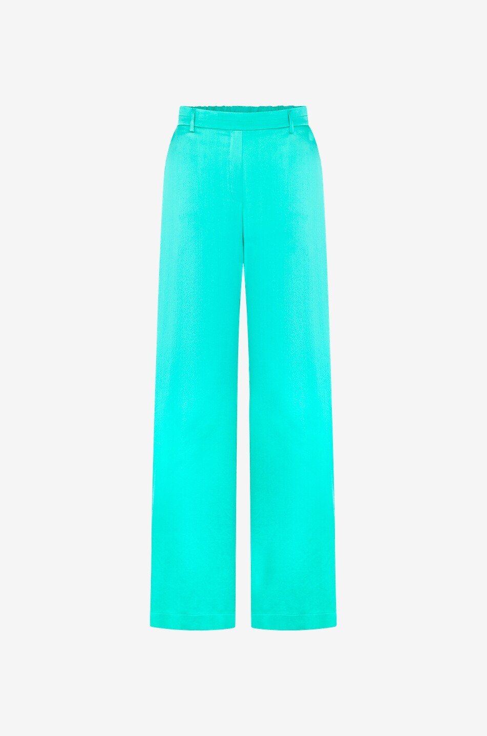 Pantalon large en satin de soie