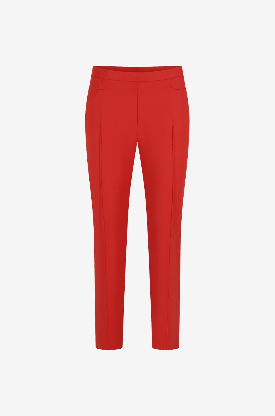 AKRIS PUNTO Franca cotton blend cigarette trousers Women RED 1