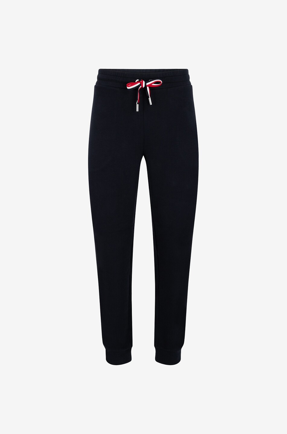 Pantalon de jogging sweat à cordons de serrage bleu-blanc-rouge