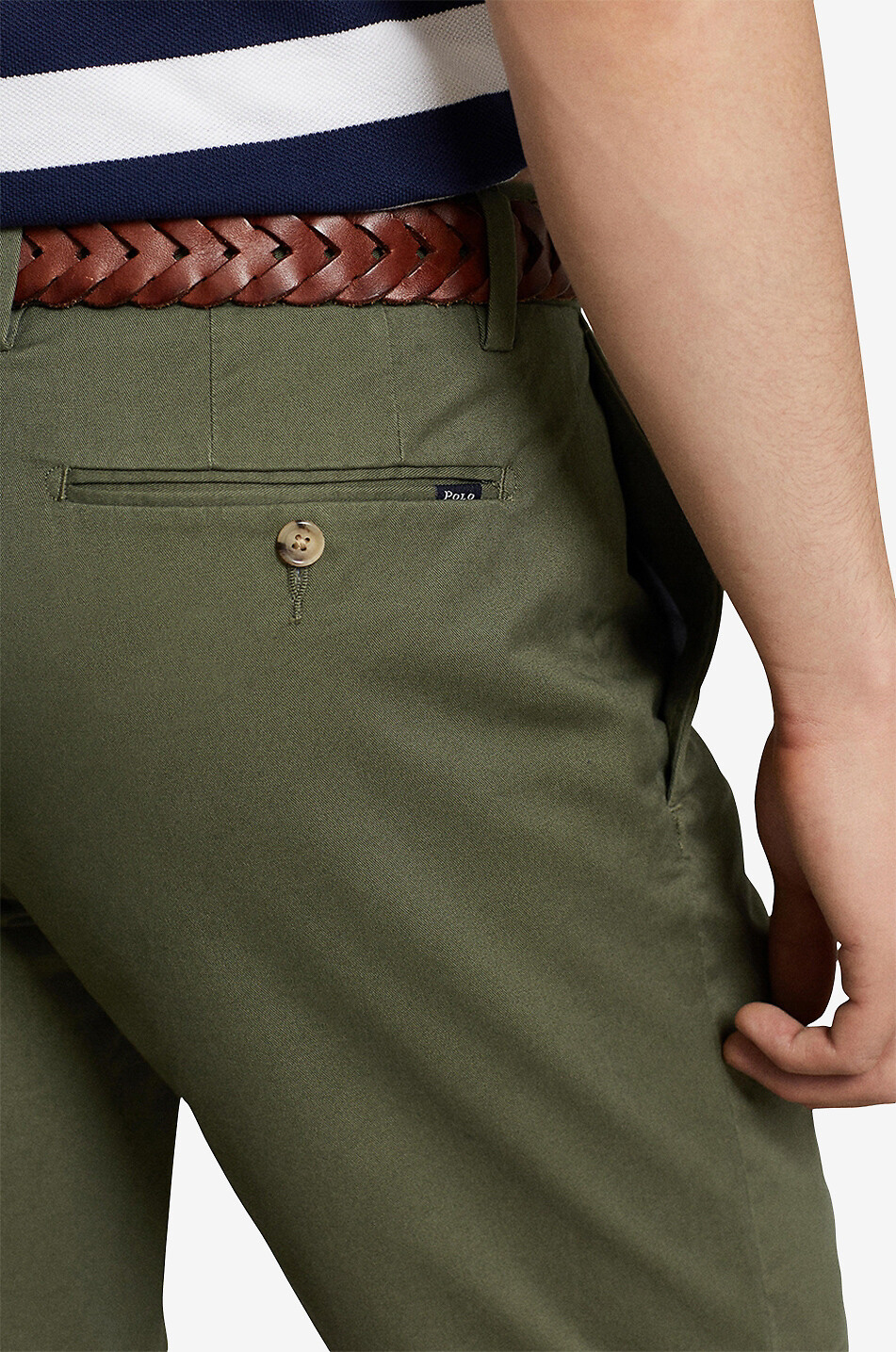 POLO RALPH LAUREN Stretch Slim Fit cotton twill shorts Men GREEN 5