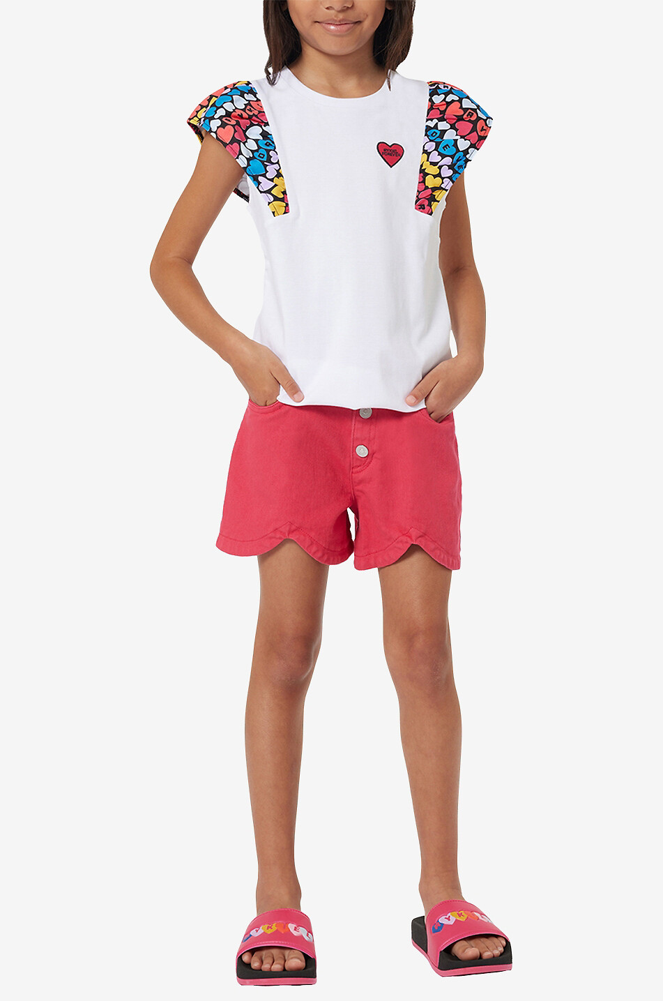 Short en velours côtelé en coton pour fille