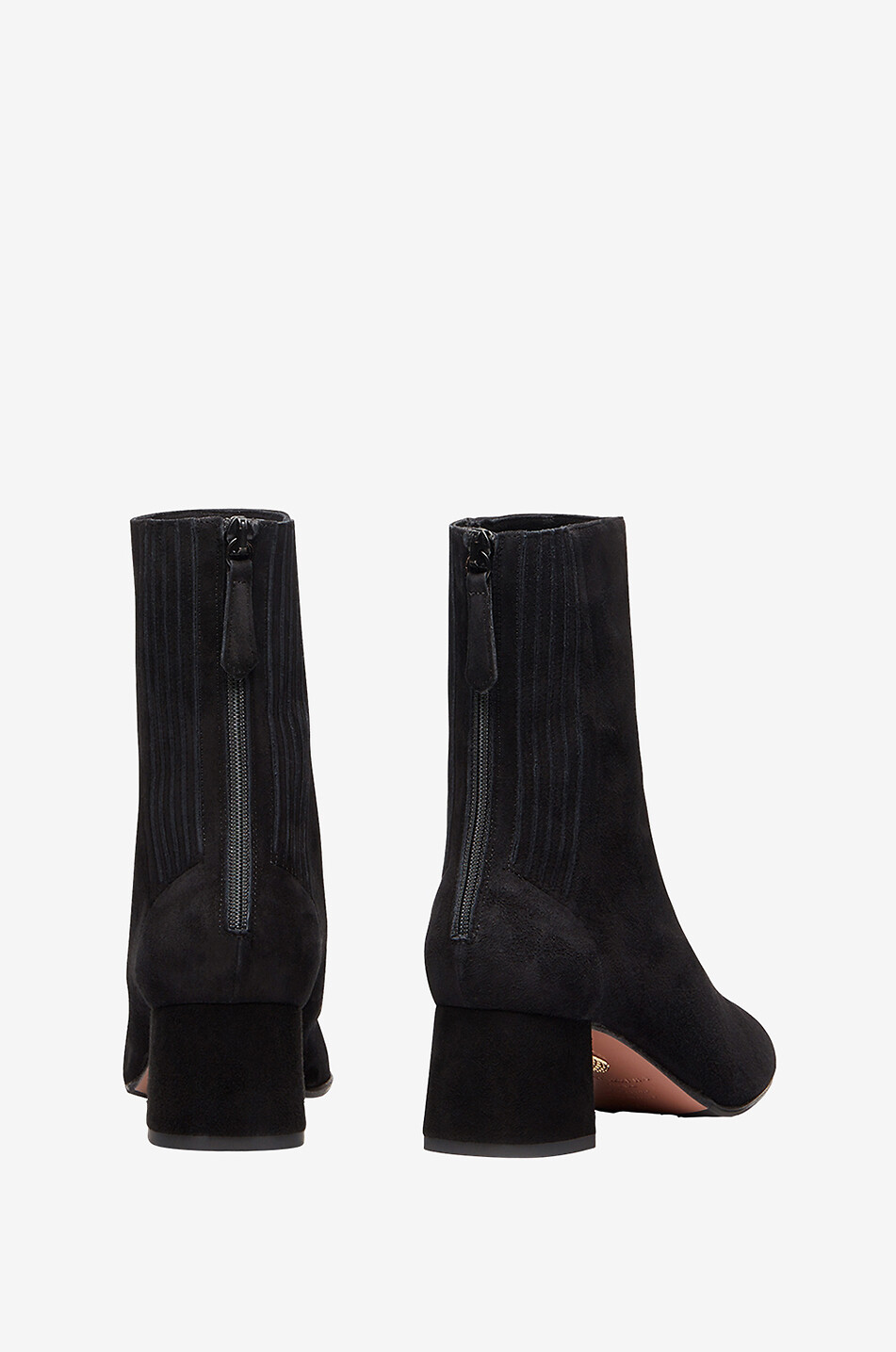 AQUAZZURA Stiefeletten aus Wildleder mit Absatz Saint Honoré 50 Damen SCHWARZ 5