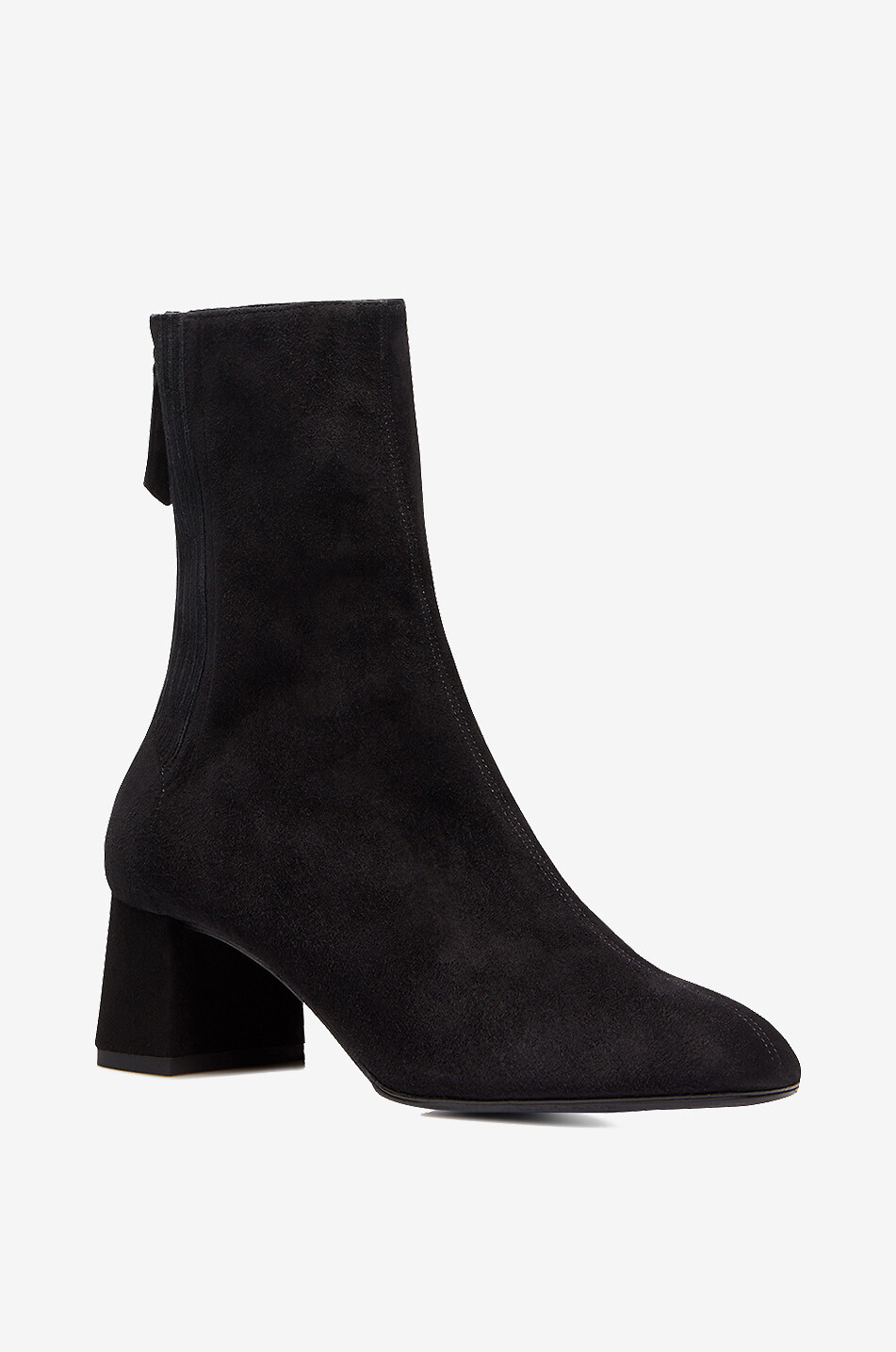 AQUAZZURA Stiefeletten aus Wildleder mit Absatz Saint Honoré 50 Damen SCHWARZ 1