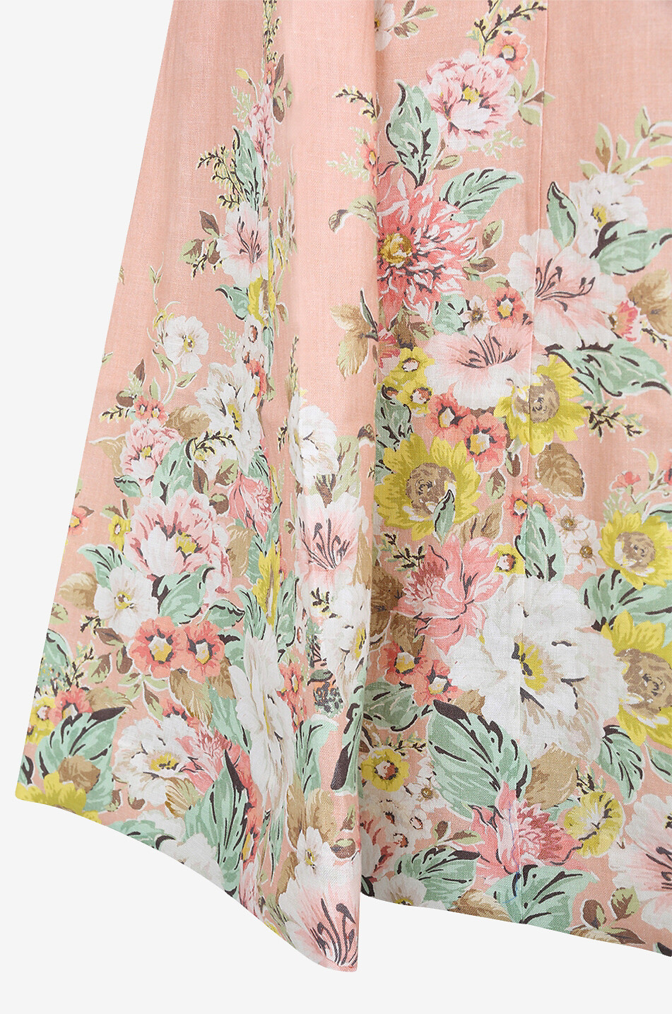 ZIMMERMANN Robe midi à bretelles en lin fleuri Matchmaker Picnic Femme MULTICOLORE4 3