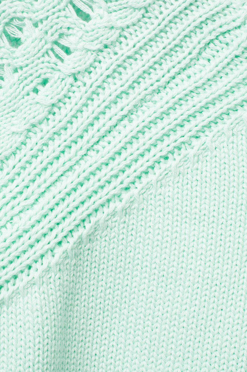 BONGÉNIE Top tricot en coton à manches courtes Femme VERT CLAIR 3