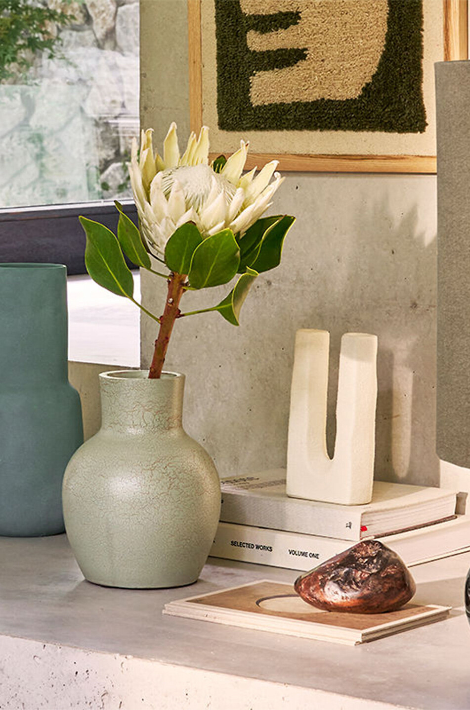 URBAN NATURE CULTURE AMSTERDAM Tomas taper candle holder Home EGGSHELL 6