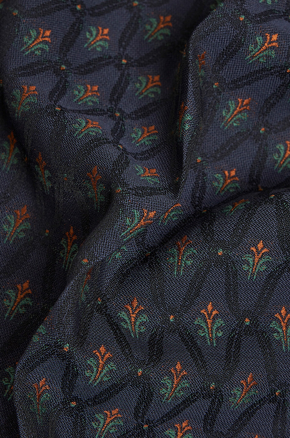 Jacquard-Hose mit weitem Bein Art Nouveau