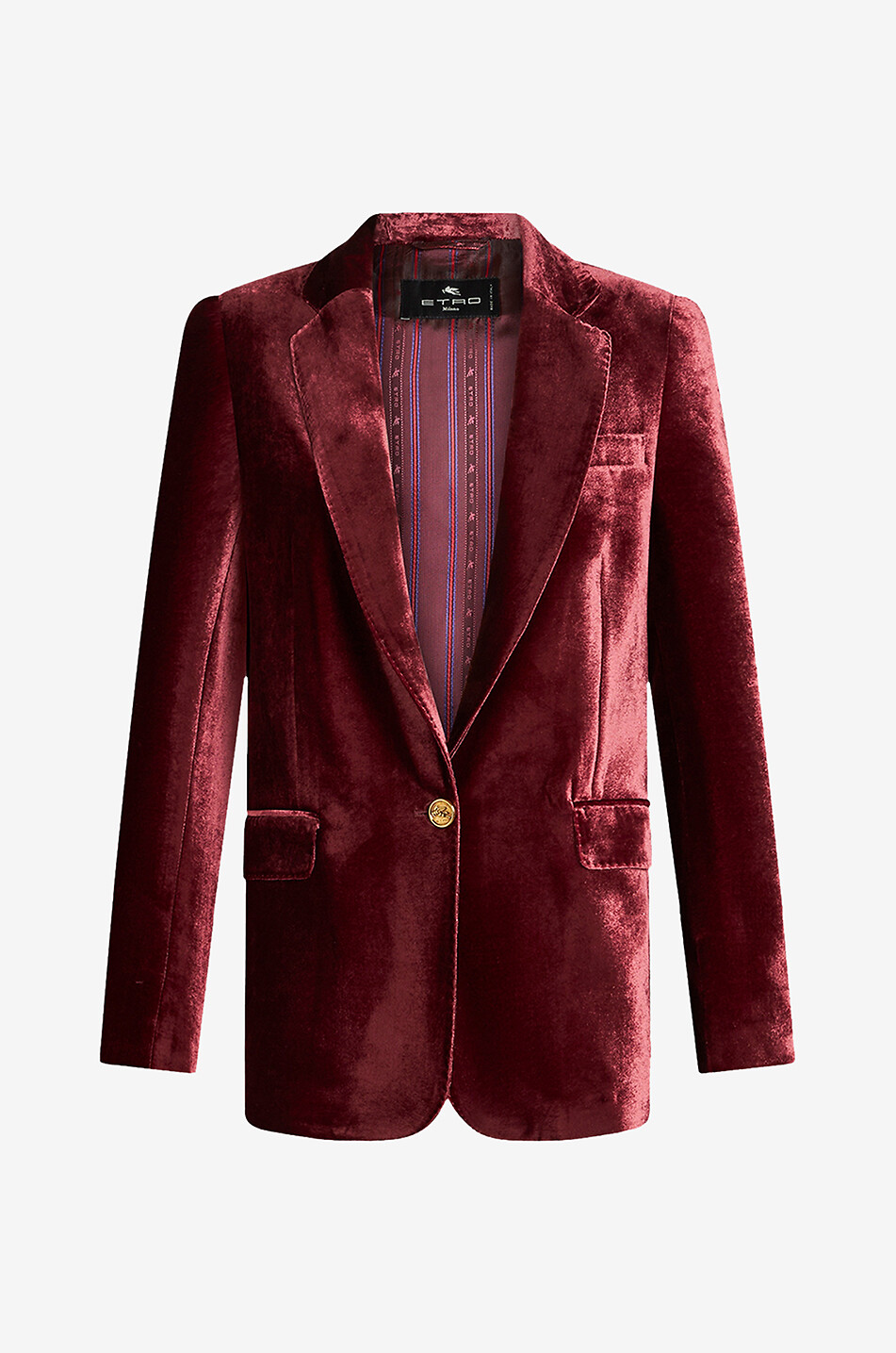 Einreihiger Samtblazer