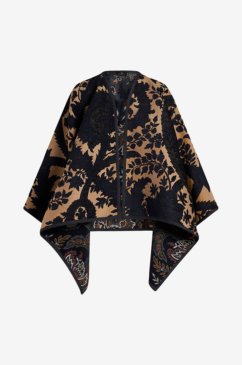 ETRO Wende-Cape aus Jacquard mit Blatt- und Paisleymustern Damen BUNT 1