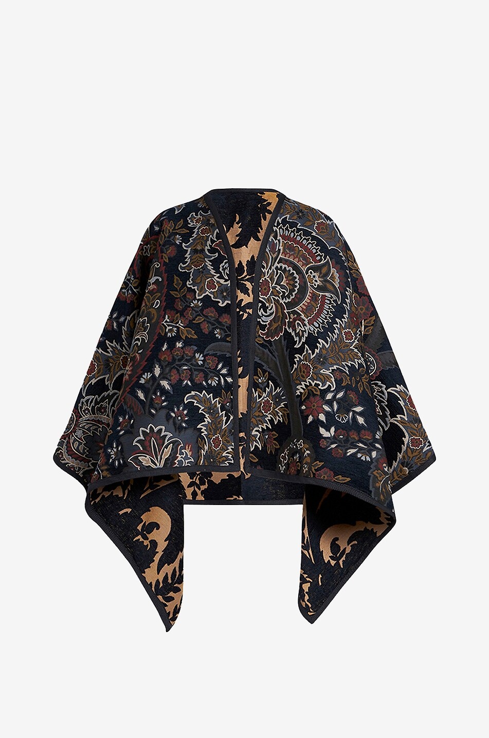 ETRO Wende-Cape aus Jacquard mit Blatt- und Paisleymustern Damen BUNT 2