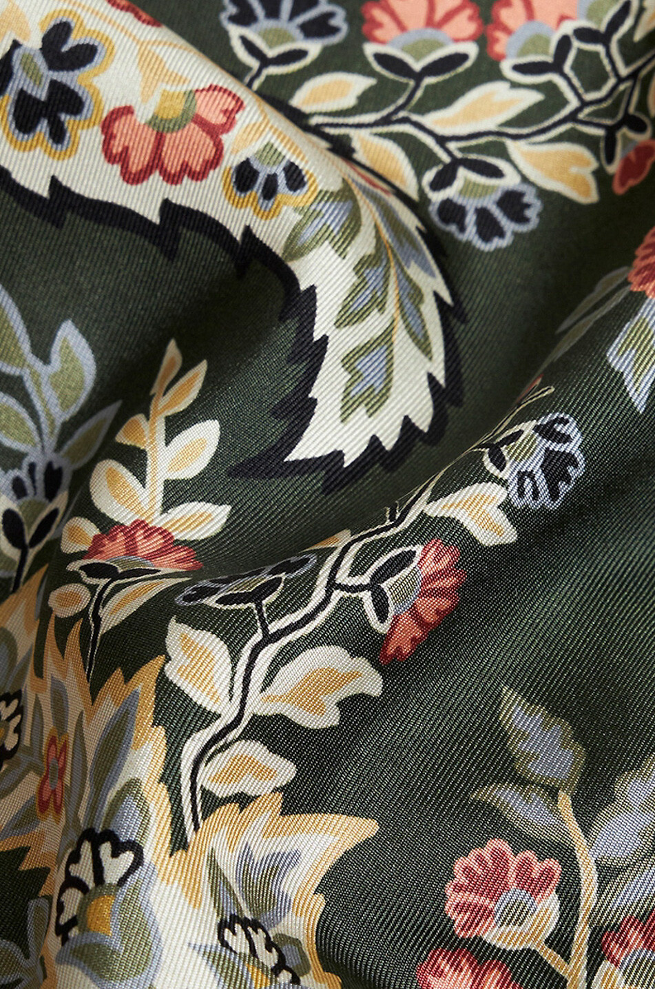 Materialmix-Pullover mit Trichterkragen Paisley Florals