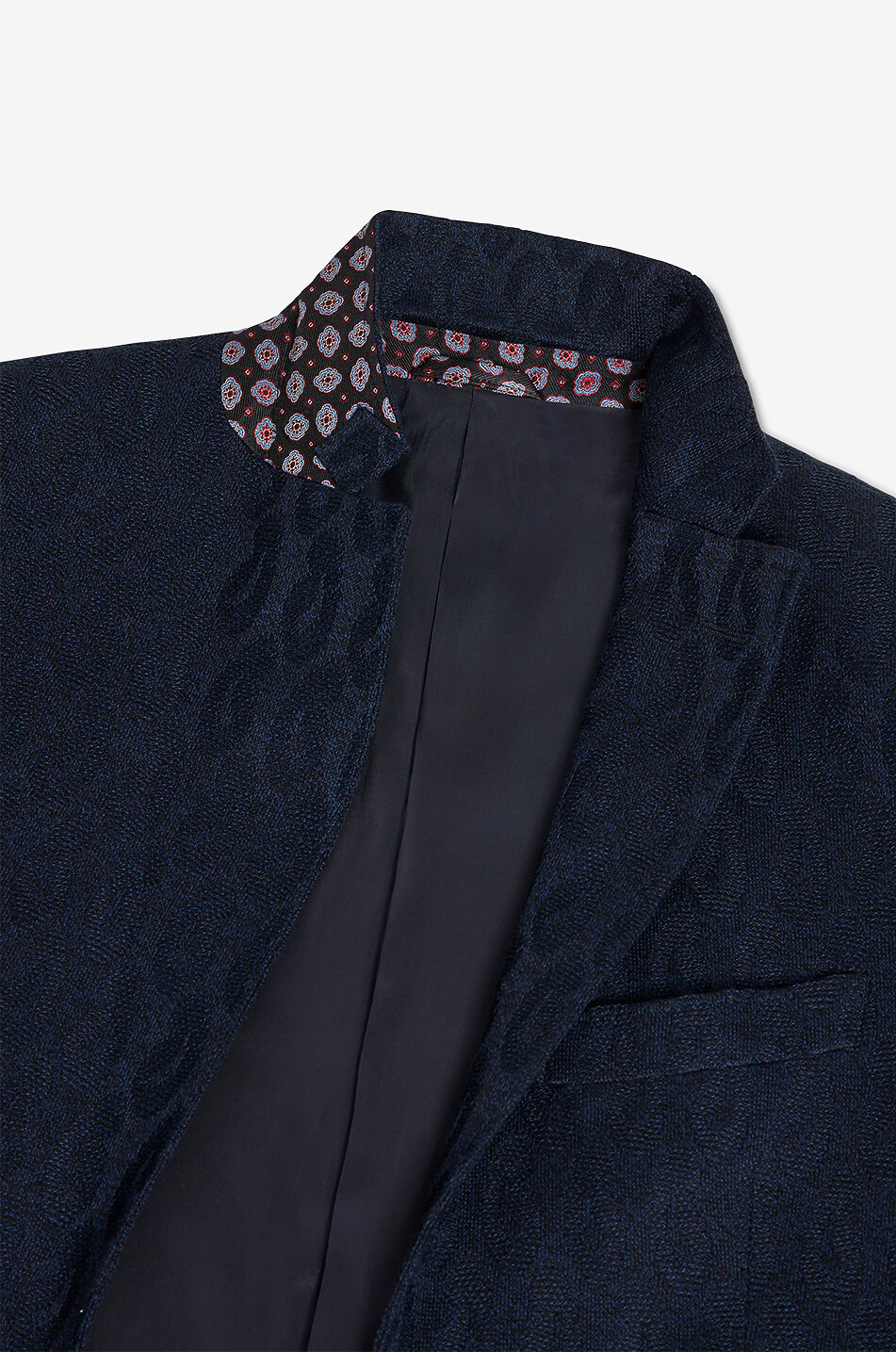 ETRO Blazer en maille jacquard de coton Paisley Homme BLEU FONCE 7
