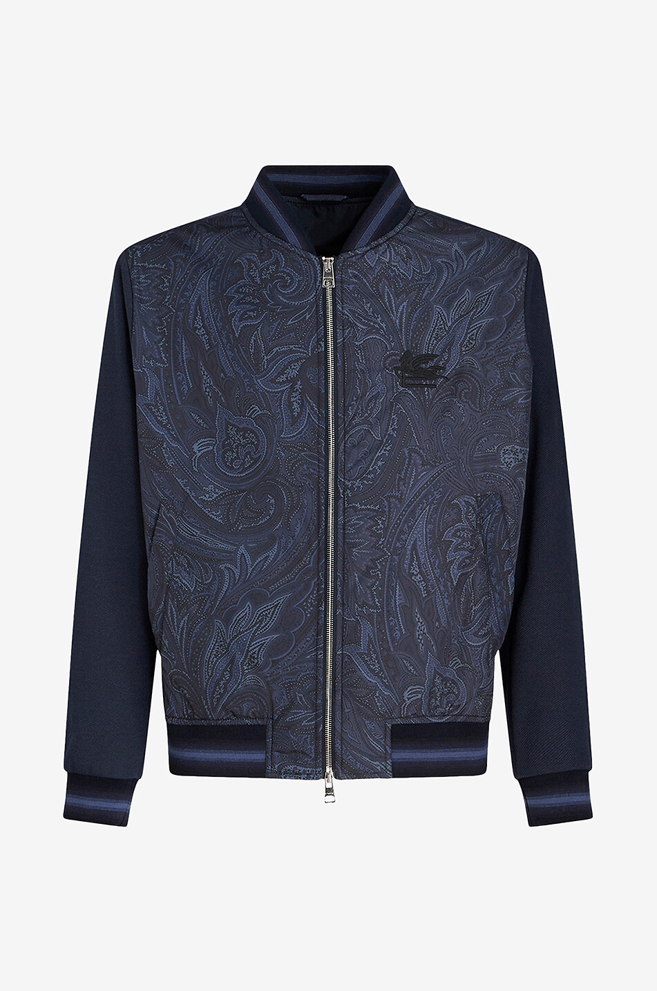 Blouson en sergé de coton et nylon imprimé Paisley