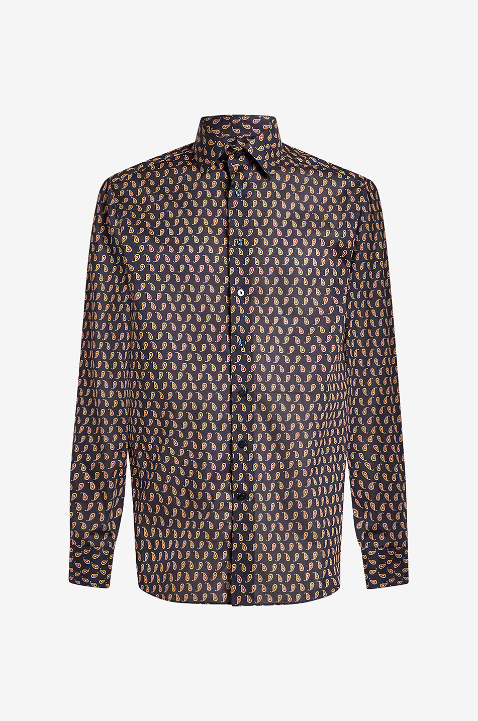 Floral Paisley Details printed long-sleeved shirt