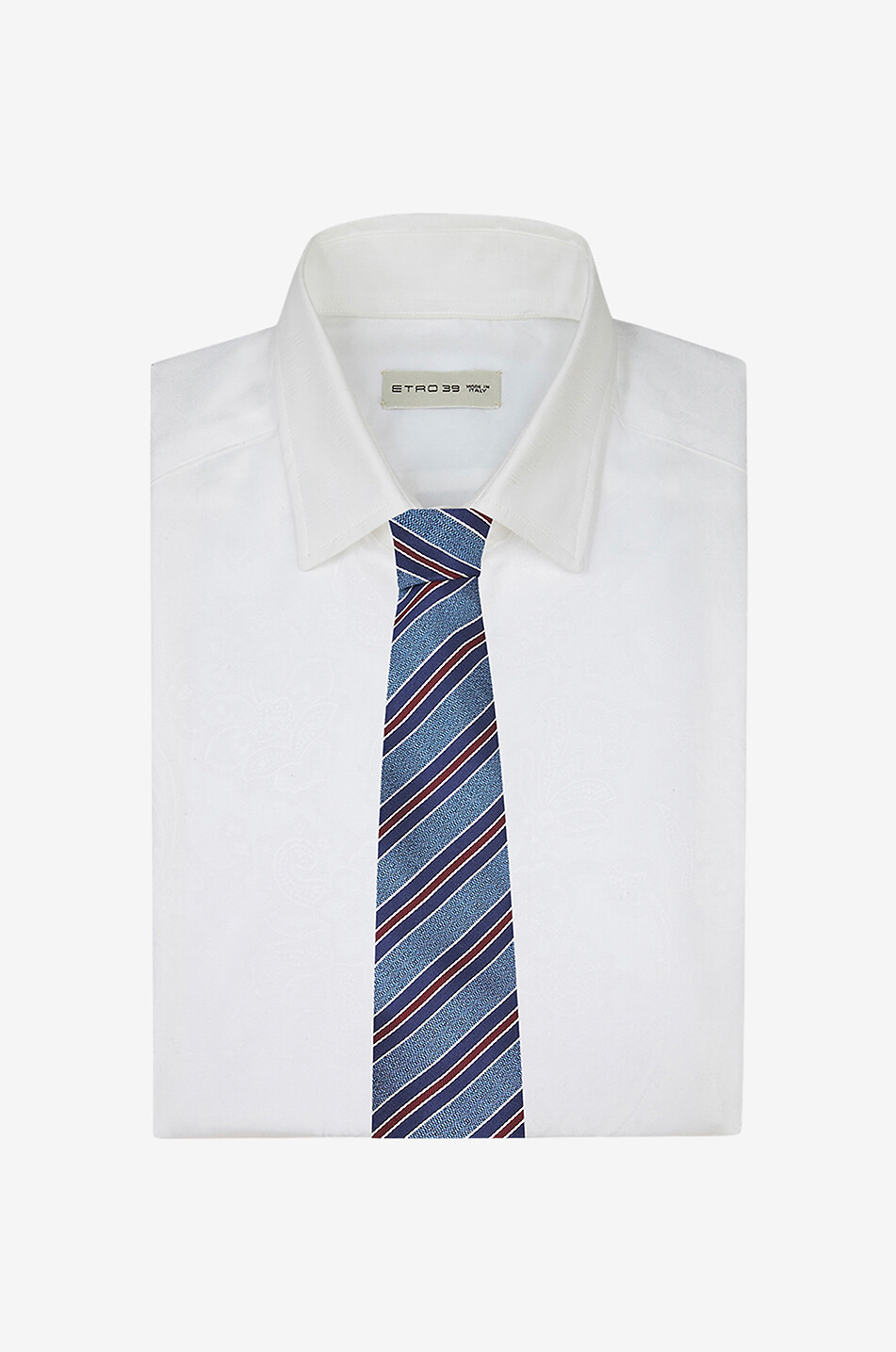 ETRO Seidenjacquard-Krawatte mit Diagonalstreifen Herren HELLBLAU 3