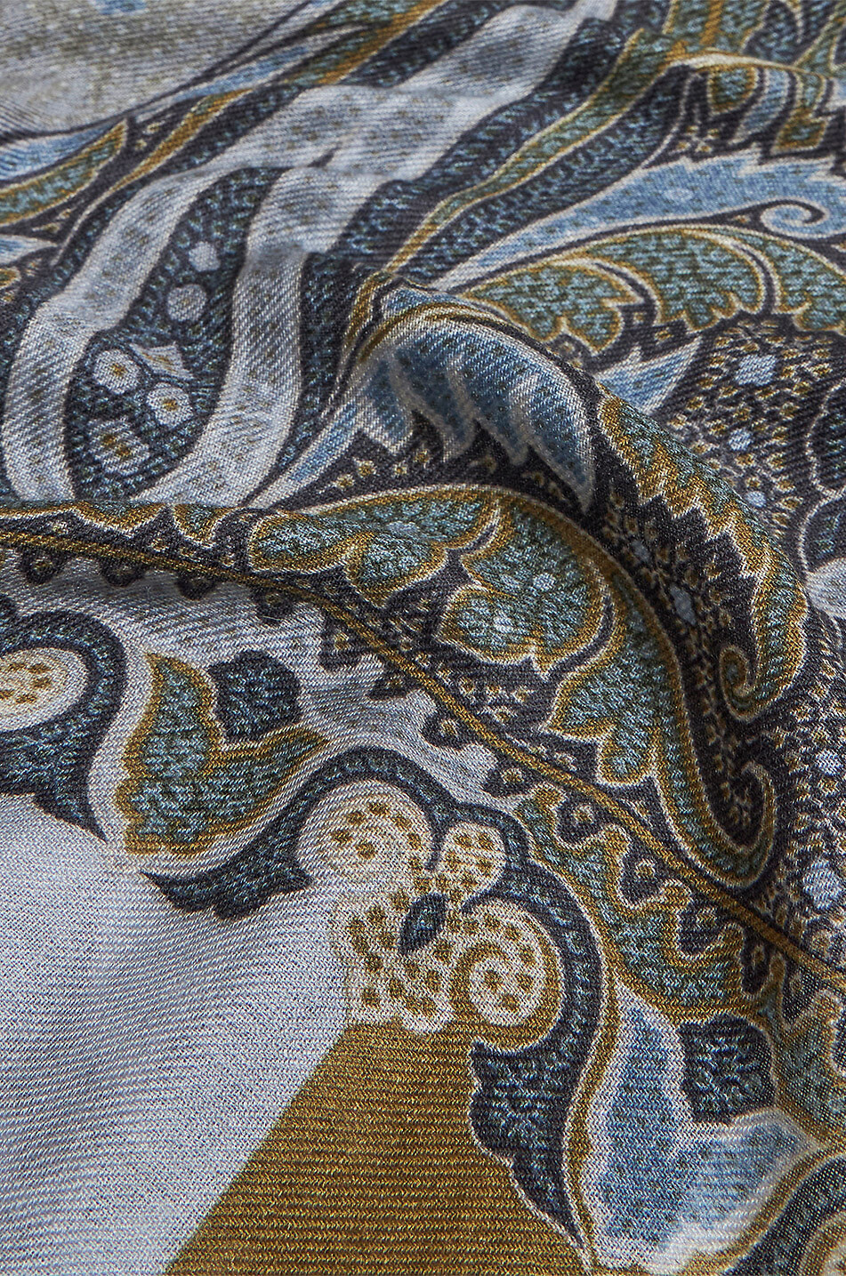 ETRO Webschal aus Kaschmirmix Paisley Herren HELLBLAU 3