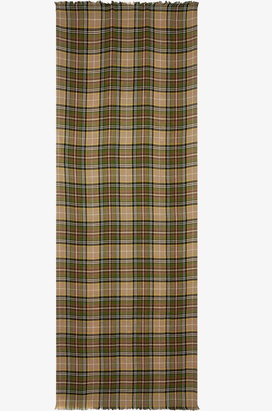 ETRO Reversible scarf with check and floral patterns Men DARK GREEN 3