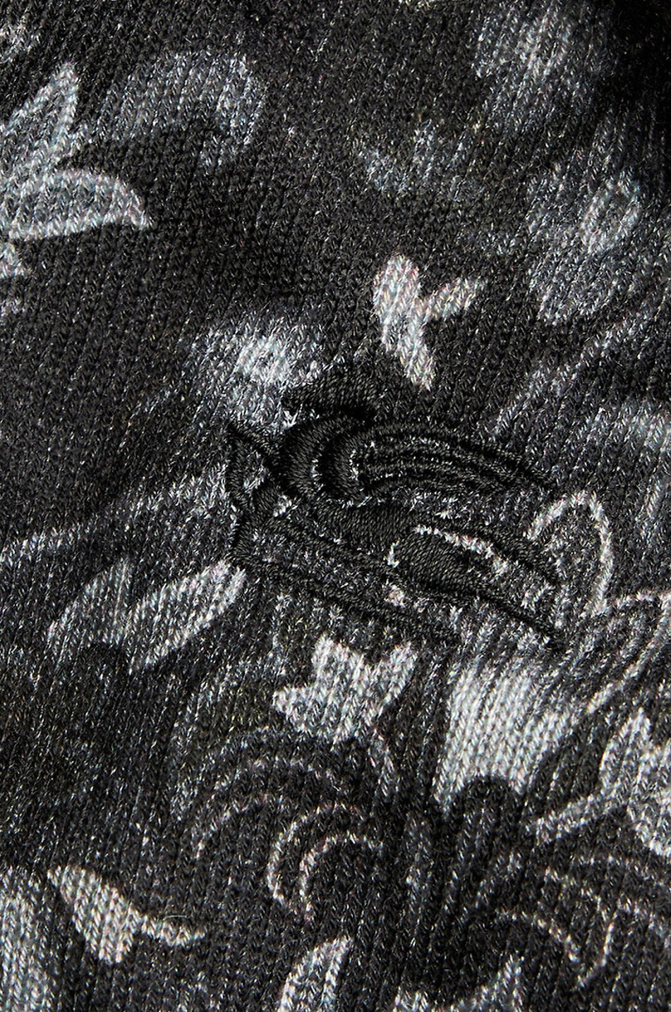 Pullover aus Seide und Kaschmir mit Blütenprint