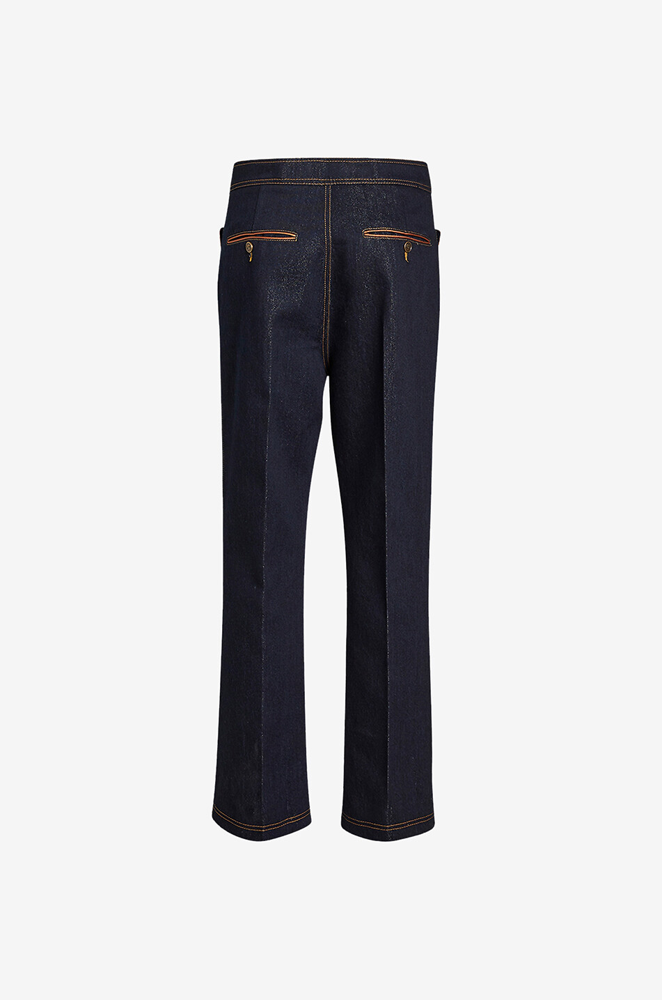 ETRO Cropped glittering straight-leg jeans with piping Women BLUE 2