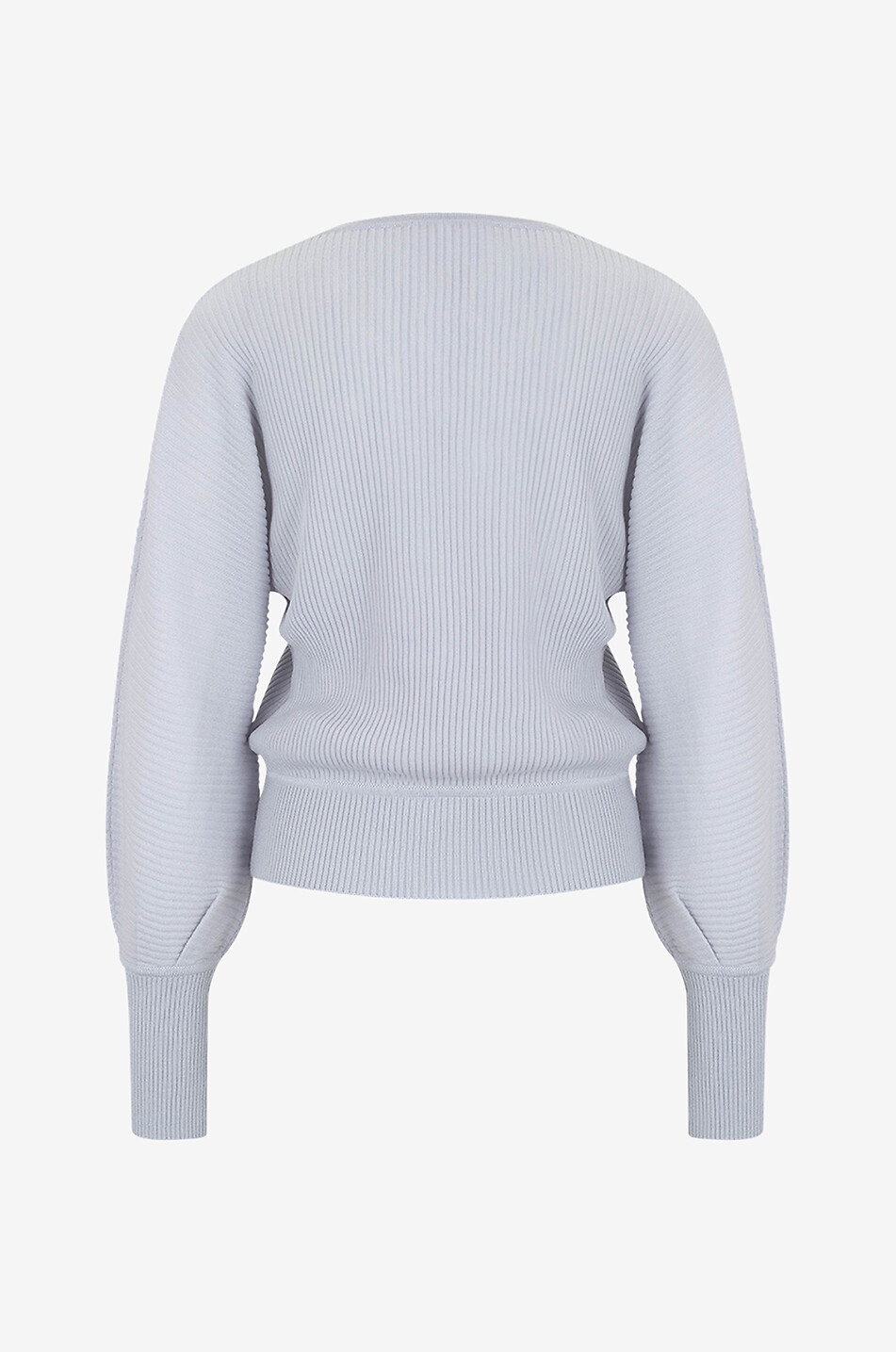 Borbona V-neck ribbed virgin wool jumper