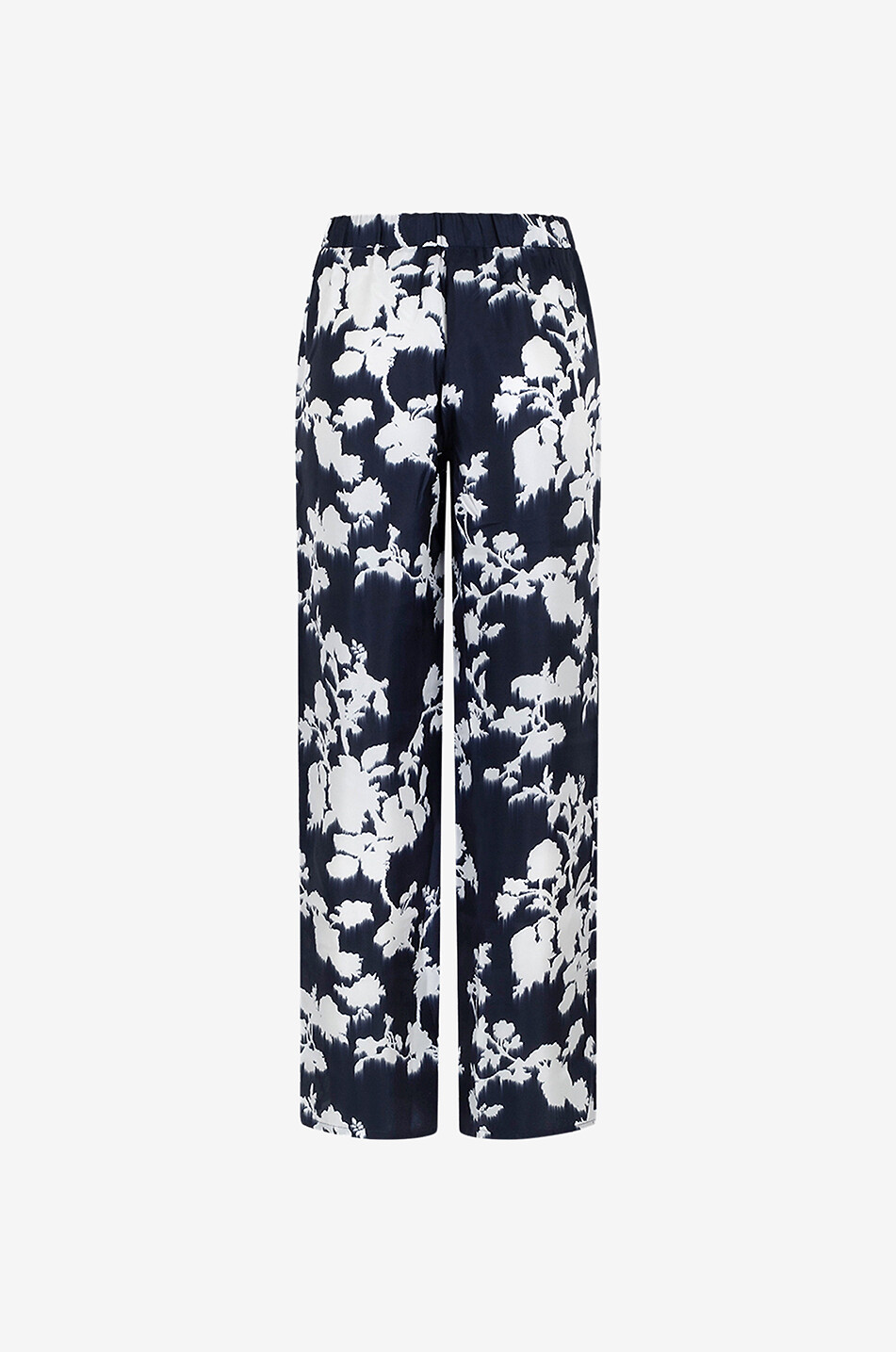 Fliessende Seidenhose mit Blumenmuster Tenzone