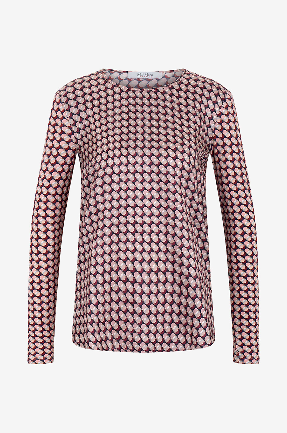 Top à pois soie et viscose Scrigno