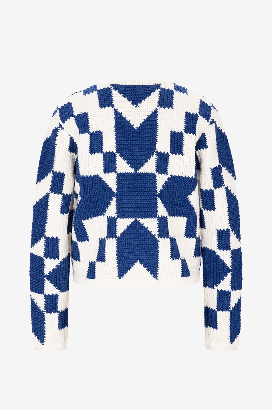 Cardigan jacquard en laine mérinos Anais