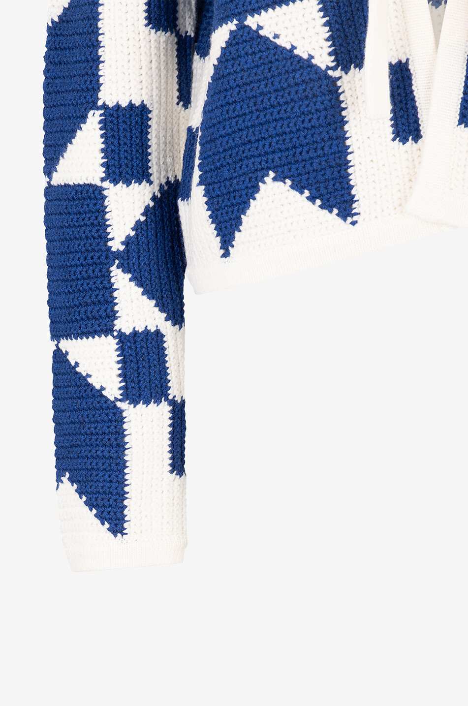 Cardigan jacquard en laine mérinos Anais