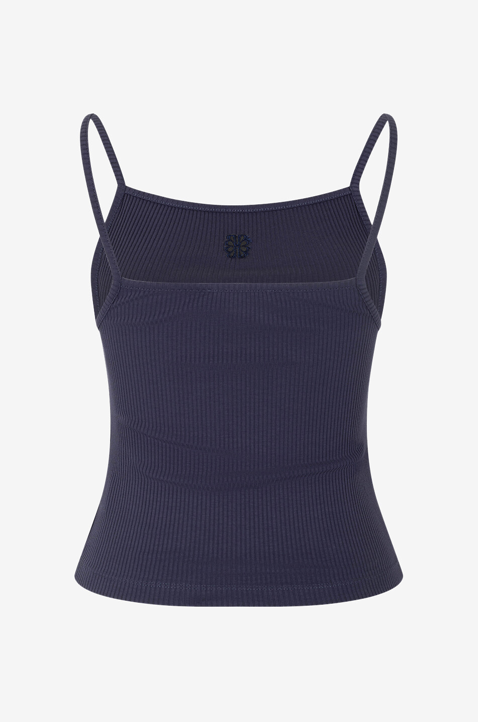 Clem organic ribbed jersey strappy top