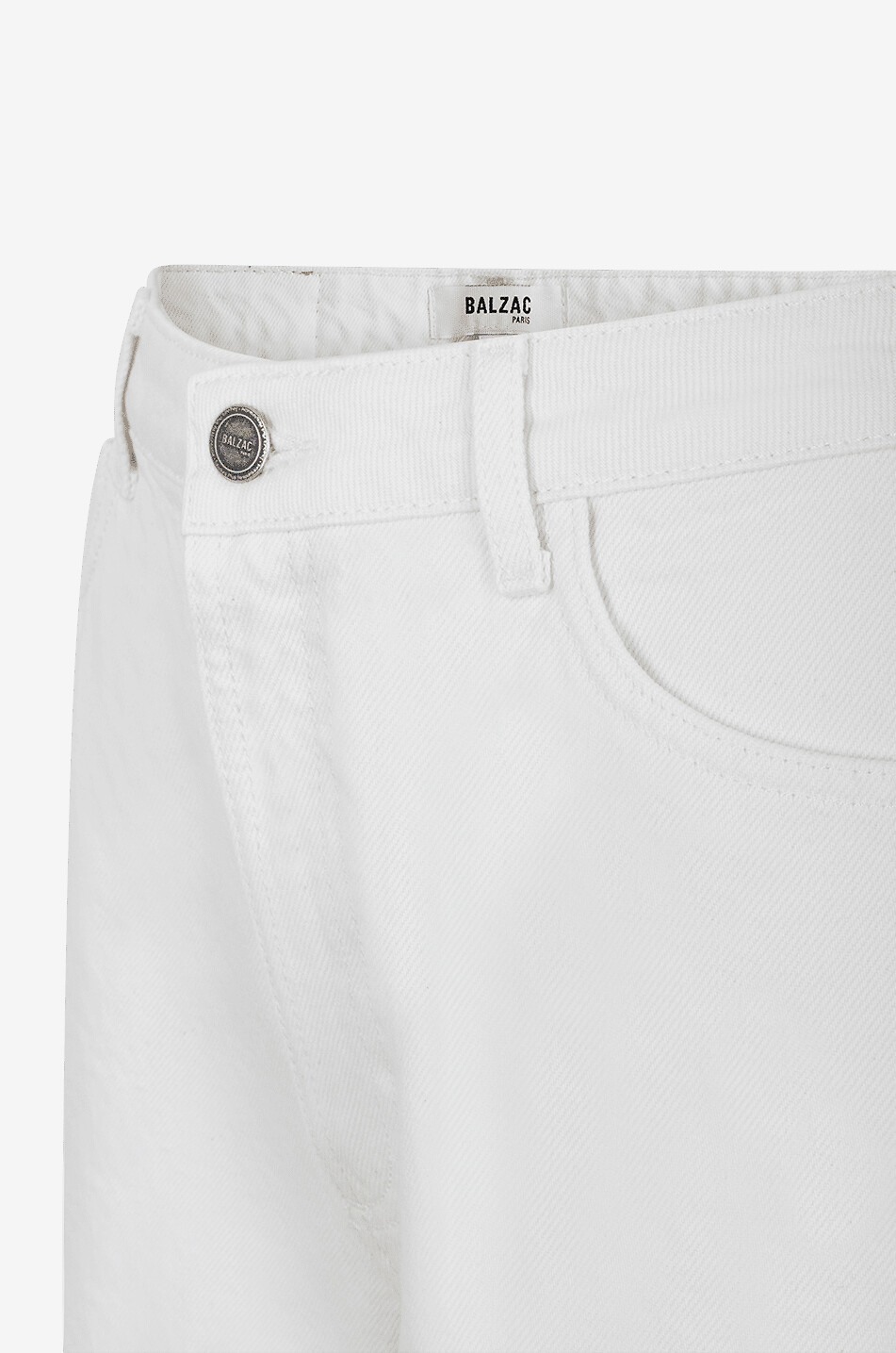 BALZAC PARIS Short en denim Maylone Blanc Naturel Femme BLANC CASSE 5