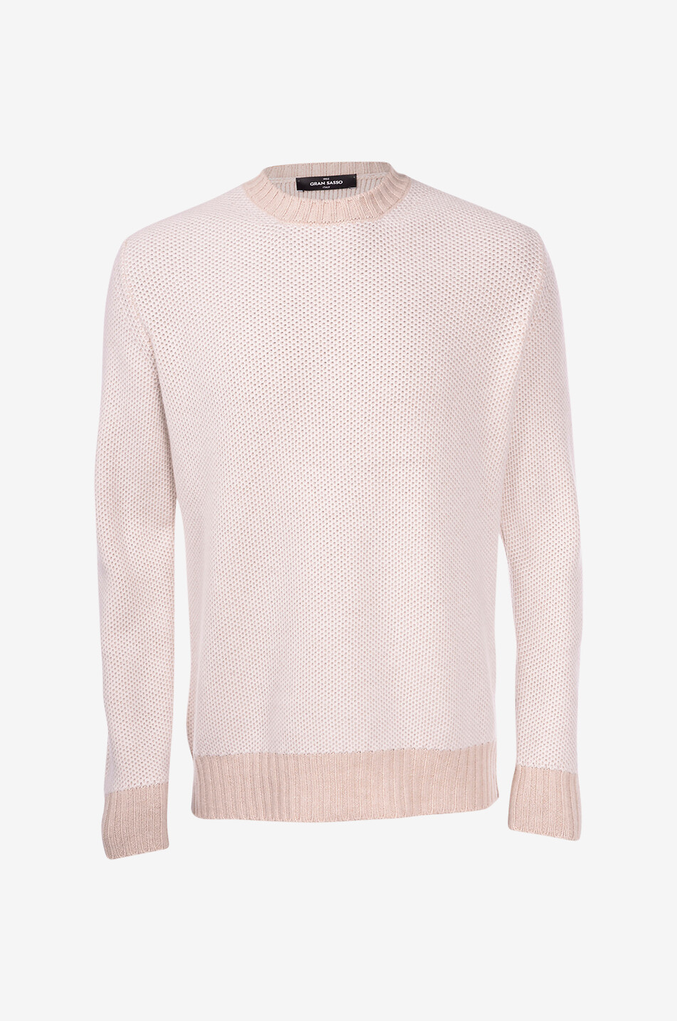 Pullover mit Rundhalsausschnitt und Waffeltextur