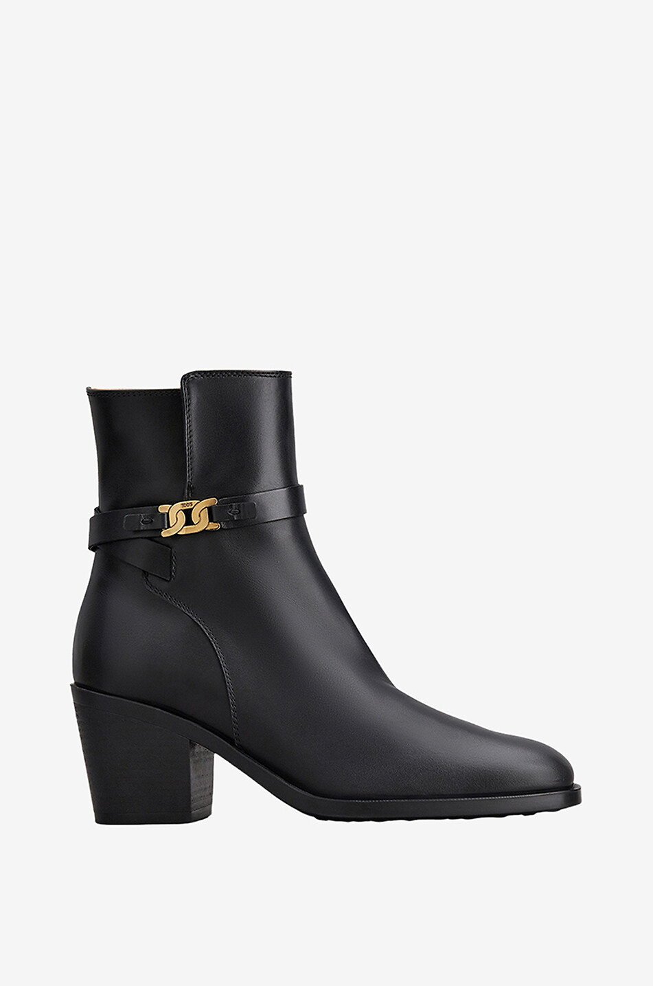 Bottines à talon en cuir lisse Kate 50