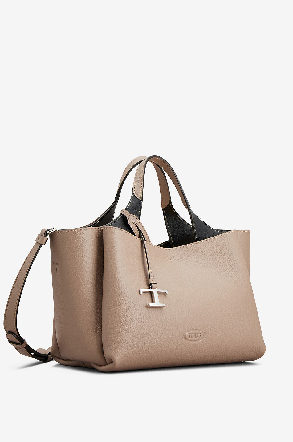 TOD'S Tasche aus genarbtem Leder T Timeless Mini Damen BRAUN 2