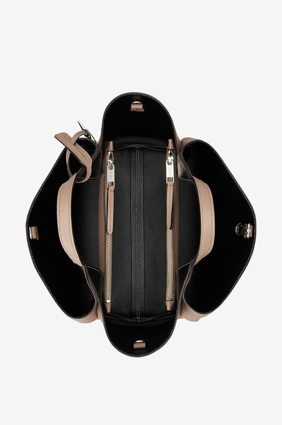 TOD'S Tasche aus genarbtem Leder T Timeless Mini Damen BRAUN 3