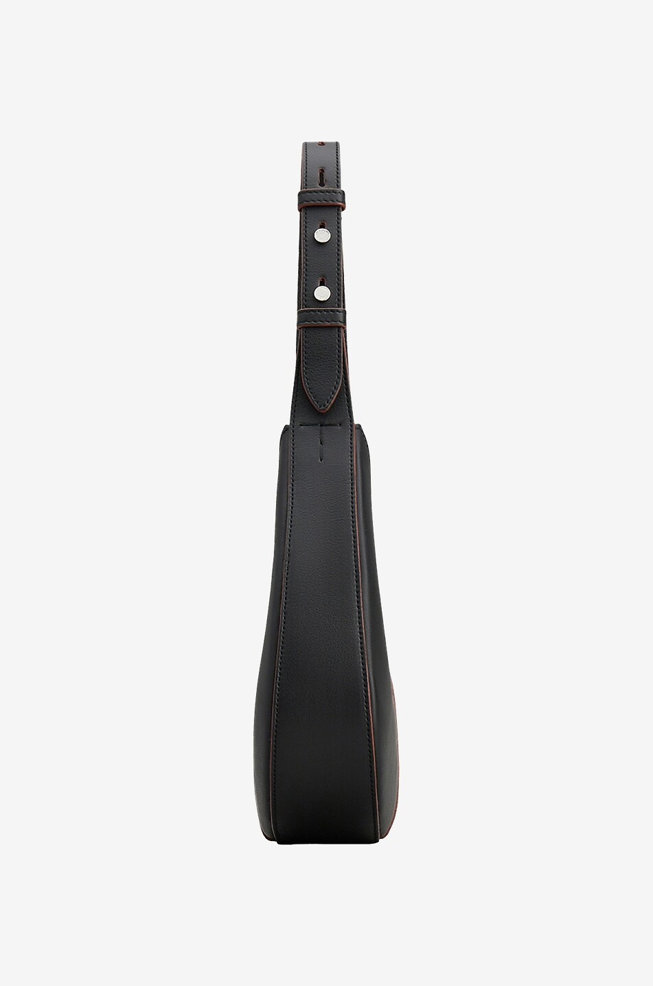 Sac porté épaule en cuir lisse Hobo Mini